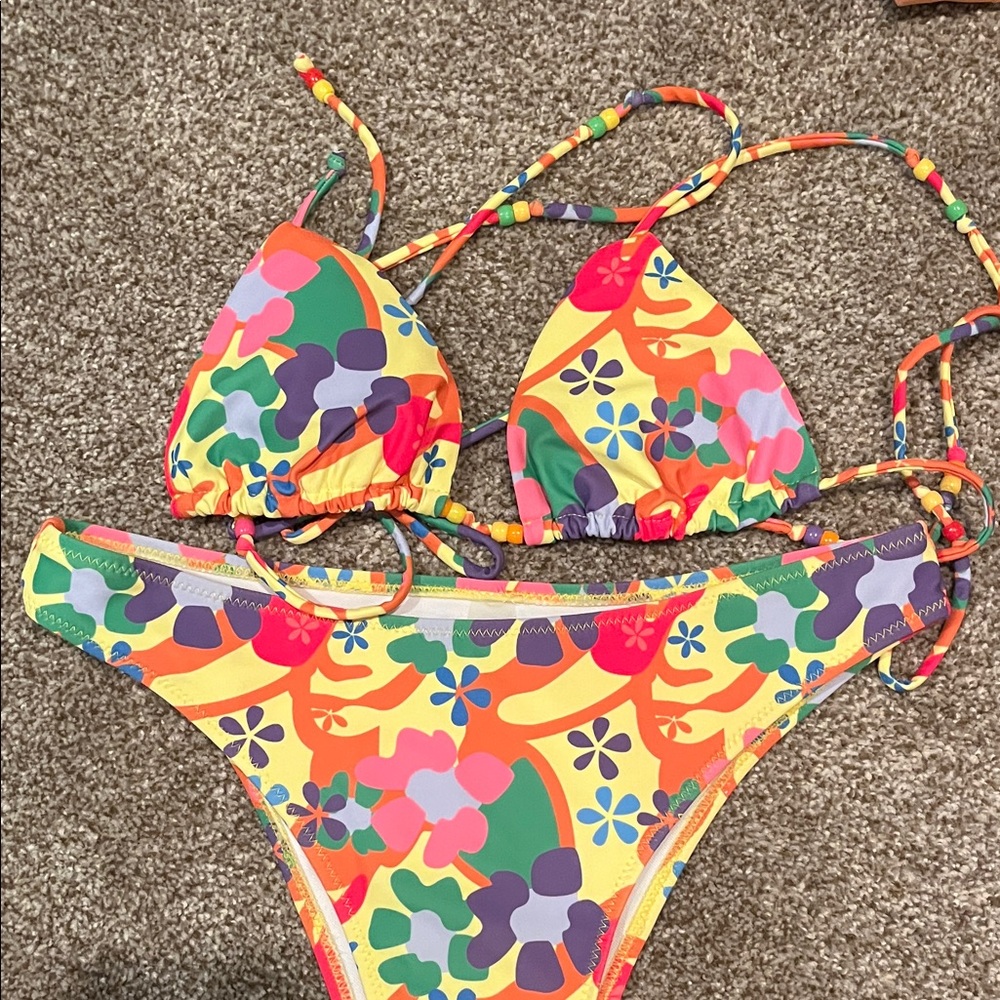 Colorful Floral Bikini Set